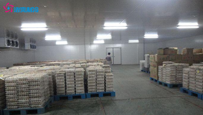 农产品供应中心鸡蛋保鲜冷库安装方法及鸡蛋冷库储存方法
