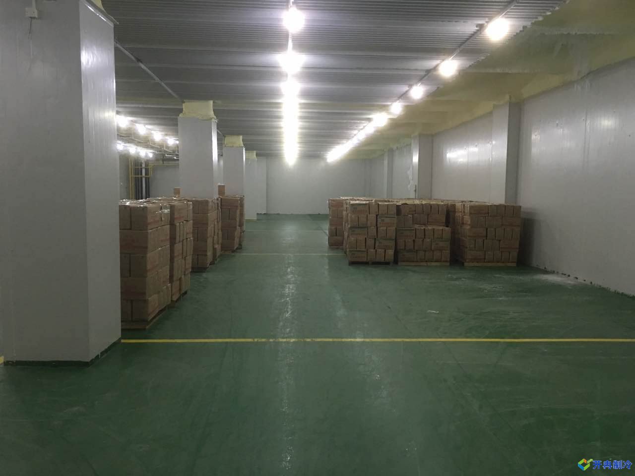 开冉制冷为上海客户建2000平冷藏库外景图
